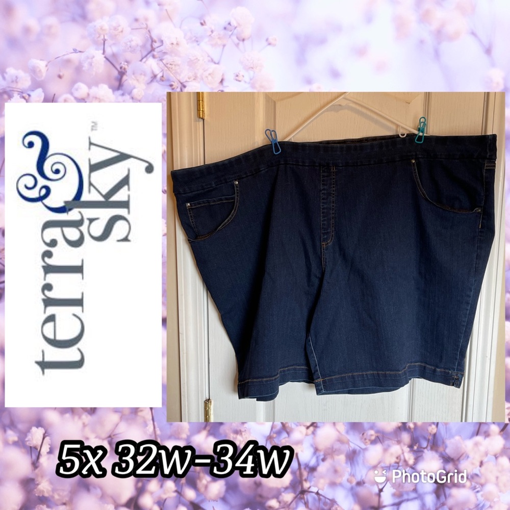Terra & sky denim shorts 32w-34w